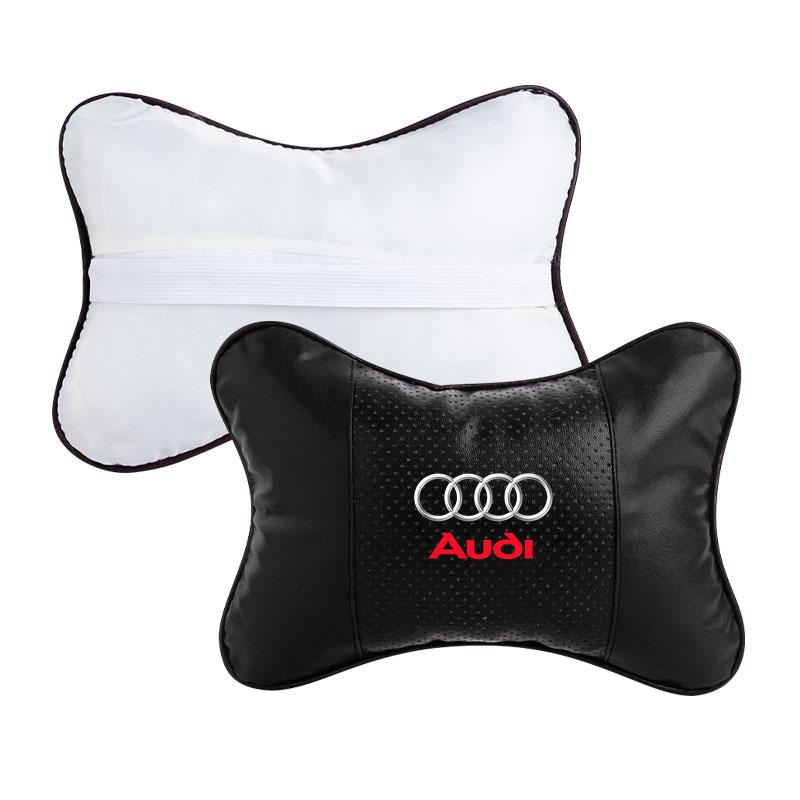 1/2Pcs Leather Car Interior Seat Headrest Neck Pillow Car Accessories For Audi C7 C6 C5 B5 B6 B7 B8 B9 D3 Q3 Q5 Q7 TT A1 A3 A4 A5