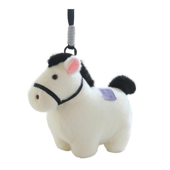 Rainbow Pony Plush Keychain Cute Soft Stuffed Animal Toy for Bag Backpack