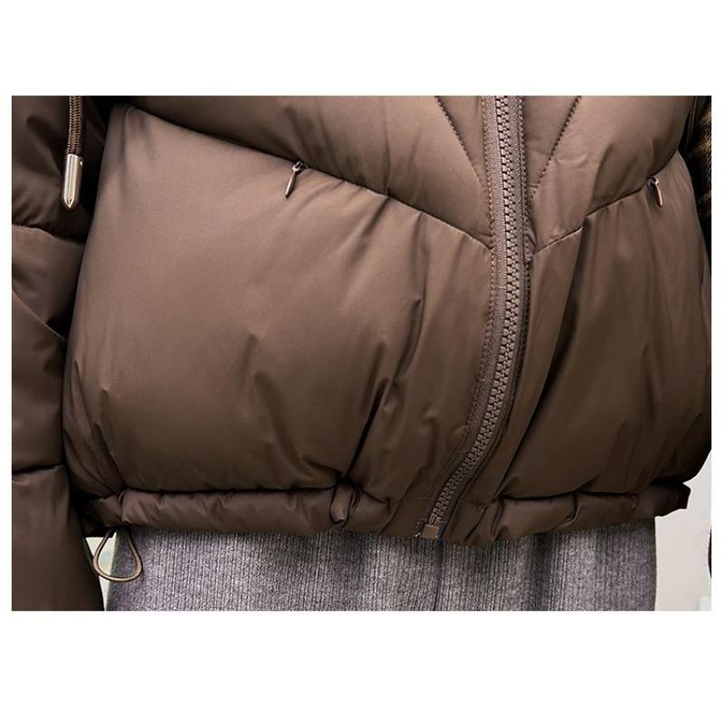 Korean Style Winter Short Padded Coat Women Loose Thickened Trendy Jacket