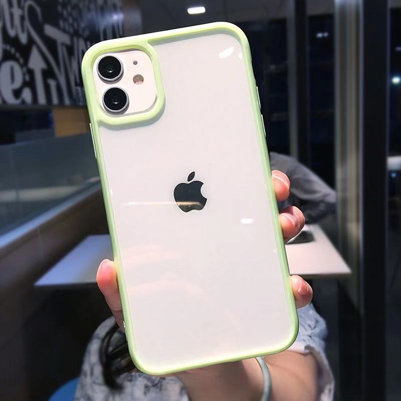 Luxury Candy Silicone Bumper Phone Case For iPhone 16 15 14 11 12 13 Pro Max XS XR 8 7 Plus Transparent Protection Back Cover