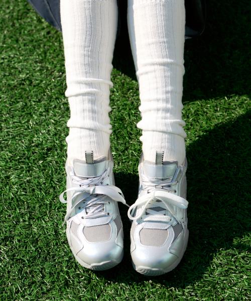 [Saint Satin] Aett Rubber Sole Platform Sneakers 25SS 02