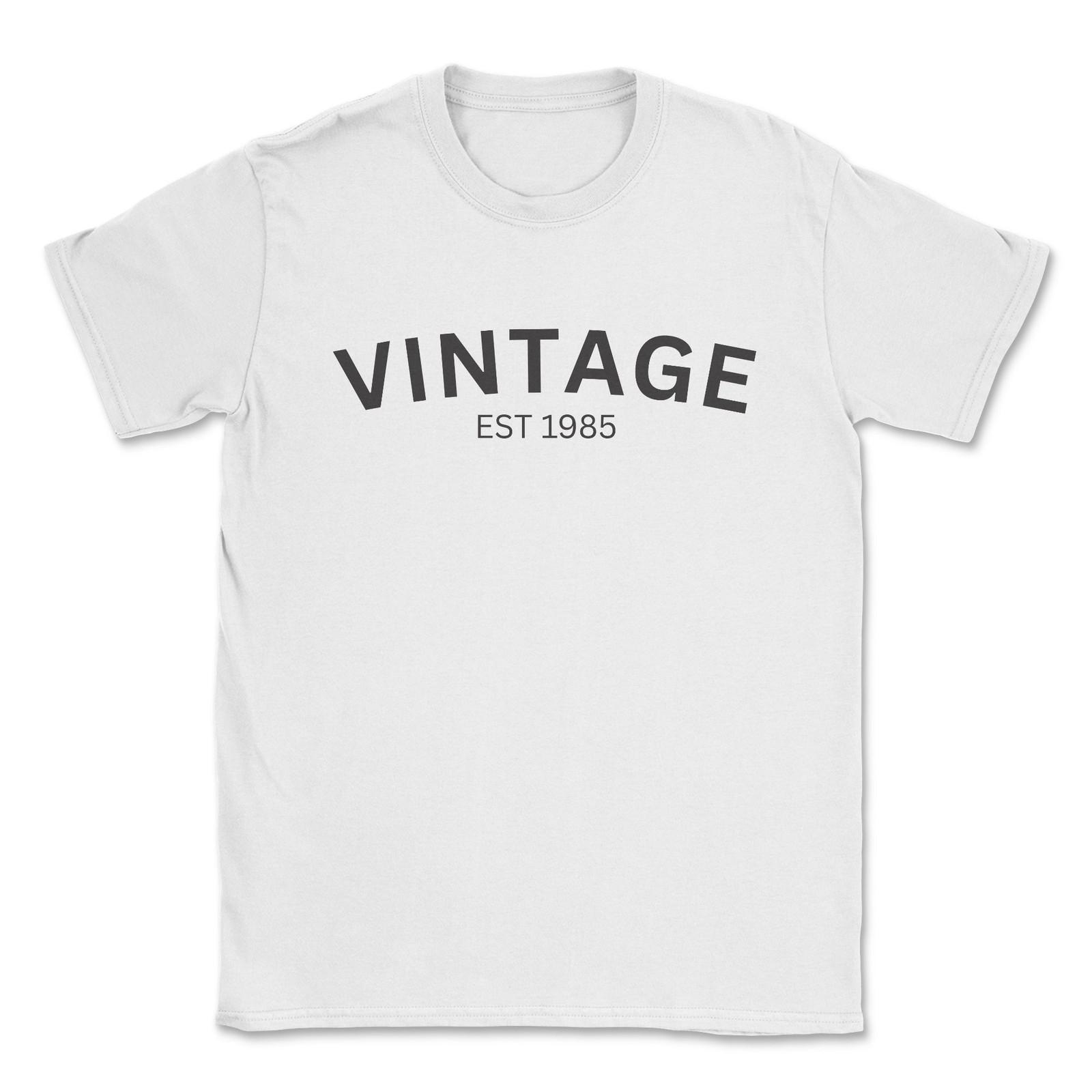 VINTAGE EST 1985 T-shirt 40th Birthday shirt gift S разноцветный