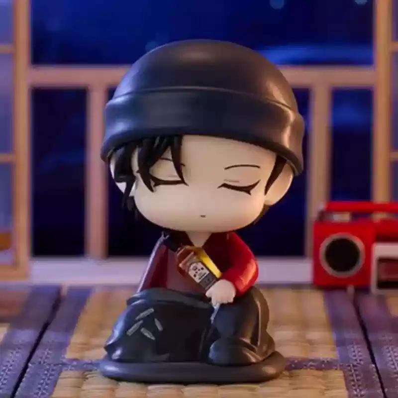 Genuine GOODS Detective Conan Cloth Group Series Intersting Box Shinichi Mauryan Kiddo Hand Figure Ornament