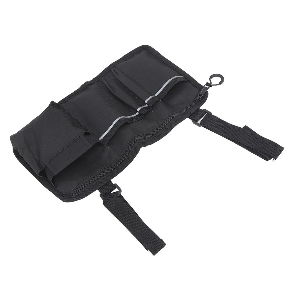 Wheelchair Side Bag Oxford Fabric Reflective Stripe Waterproof Large Capacity Wheelchair Pouch for