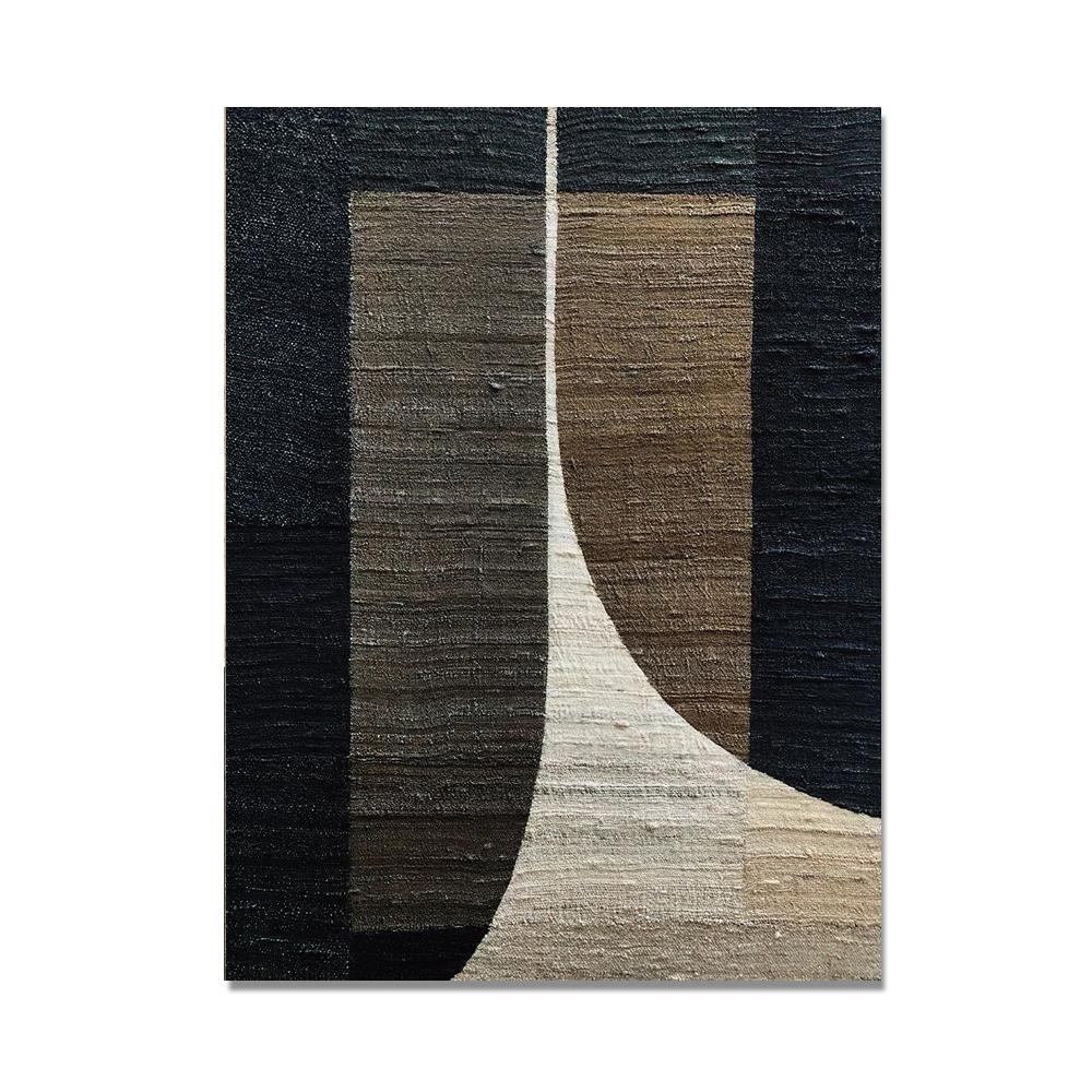 Abstract Retro Black Geometry Posters and Prints Canvas Painting Cuadros Wall Art Pictures for Living Room Home Decor