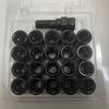 21pcs  3cm Car Wheel Lug nuts m12x1.25,  m12x1.5 (20 pcs Lug Nuts + 1 Tuner Tool)  Black Lug Nuts m12x1.5 Forged Steel