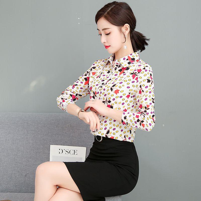 

2023 Новая модная элегантная фрагментированная шифоновая рубашка с длинным рукавом 4XL белый