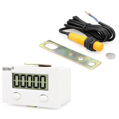Contatore Elettronico Digitale 5 Cifre Industriale Interruttore a Sensore Magnetico Contatore di Punzonatura