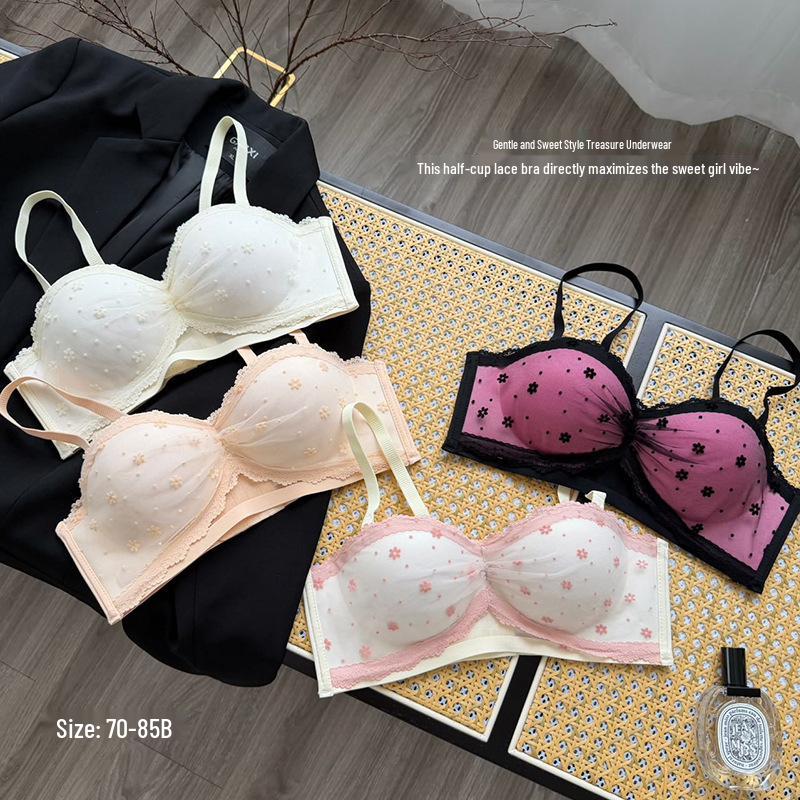 Reggiseno Push-Up a Mezza Coppa in Pizzo per Volume e Sollevamento Potenziati, Perfetto per Seno Piccolo - Reggiseno Pura Voglia