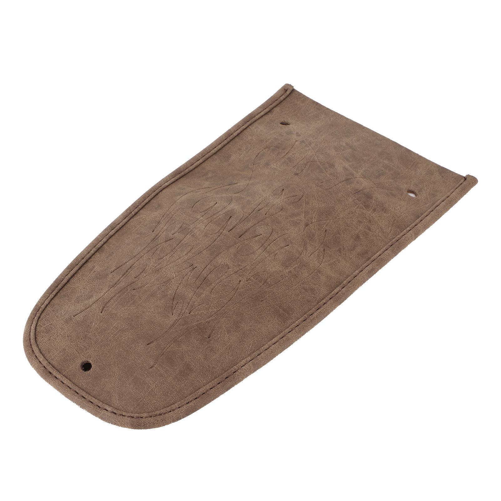 

Motorcycle Fender Bib Cover Artificial Leather Decorative Pad Flame Pattern Fit for XL 883 1200 коричневый