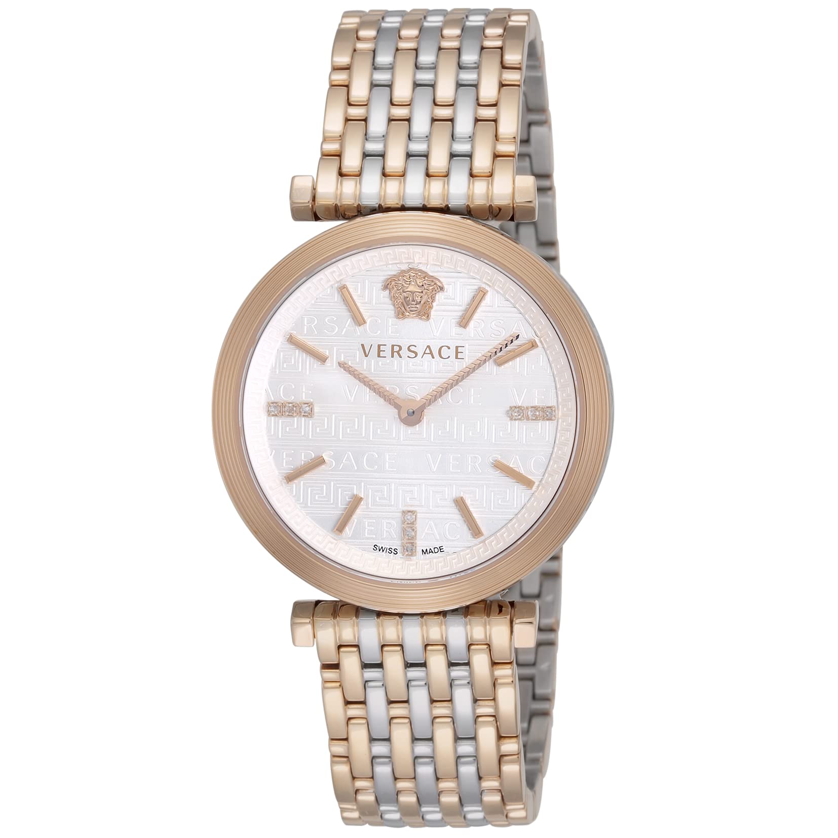 

Годинник Twist, срібний циферблат, нержавіюча сталь, сапфірове скло, кварц, 36 мм, швейцарський годинник VELS01019 золото [Versace] V-TWIST для чоловіків [елемент]