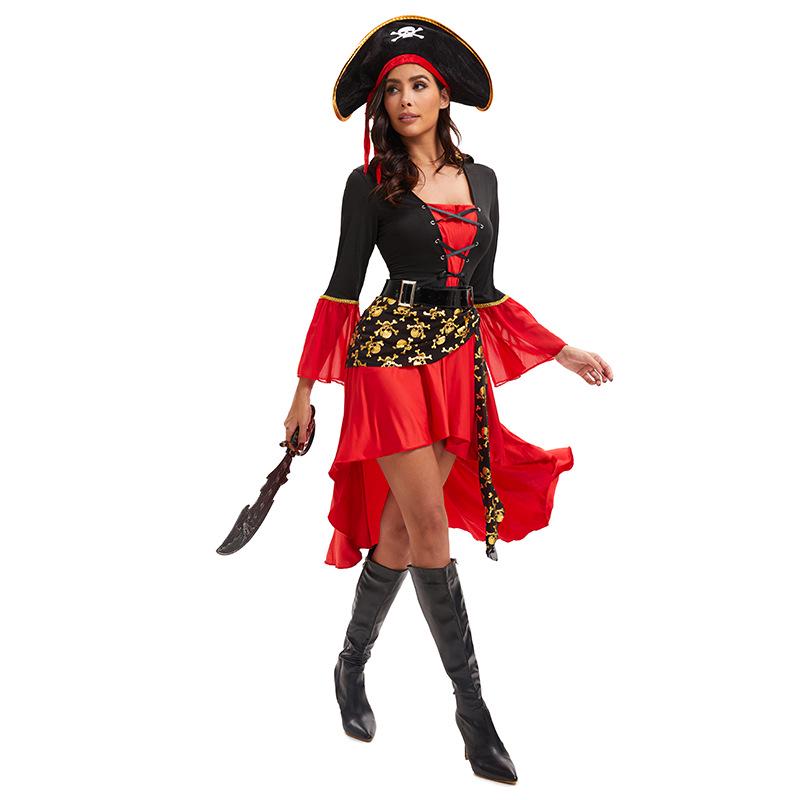 Costum Cosplay de Halloween Pirat Caraibe pentru Femei