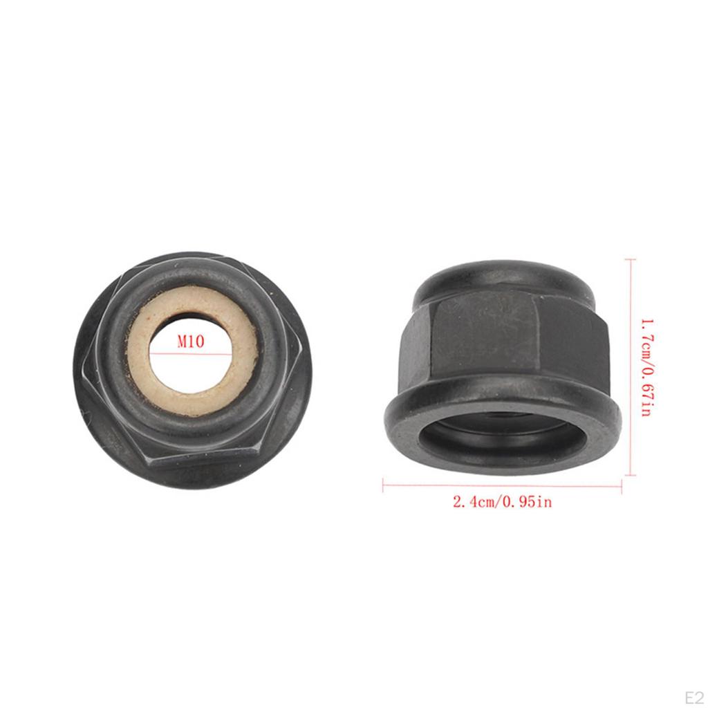 Gearcase Gear Head Nut Reverse Thread Collar Replacement Black Lightweight M10x1.0