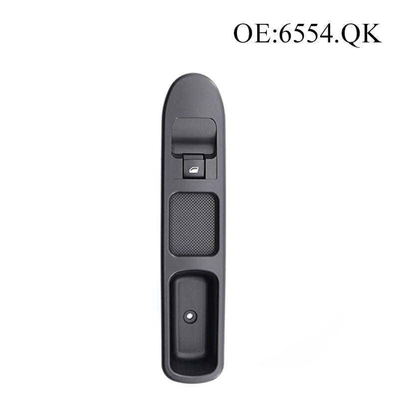 Power Window Single Switch Fit For Peugeot 207 2006-2017 Citroen C3, OE#6554QK 6554.QK Front Right Door Electric Window Lifter Control Button