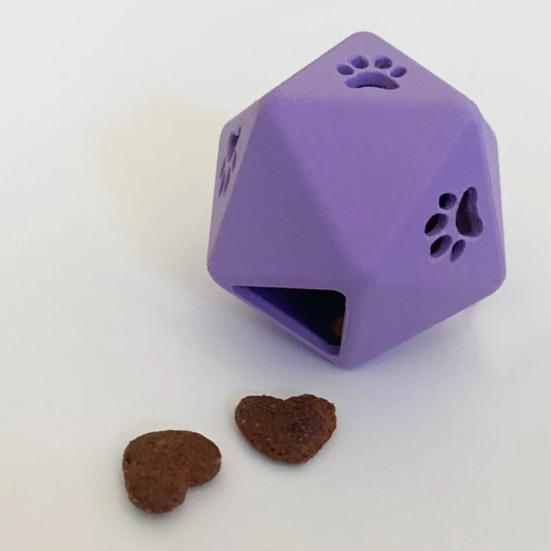 Katzen Leckerli-Spender Würfel Interaktives Futterspielzeug Polyedrischer Würfel Lustiger Leckerli-Spender Katzen Puzzle