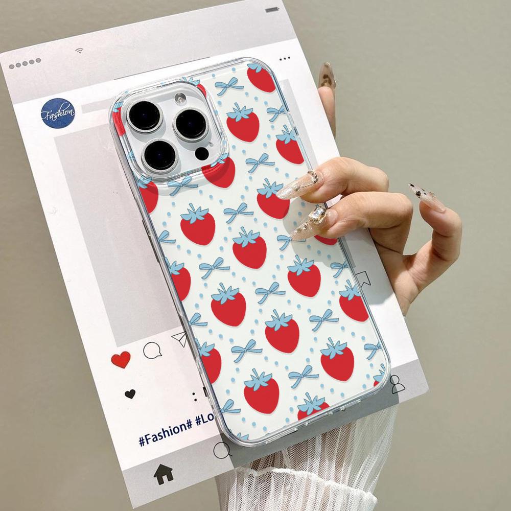 Painted Phone Case for iPhone 12 13 15 16 iPhone 16 12 13 14 15 Pro  14 15 16 Pro Max Coverage Shockproof Anti-Fingerprint Fresh Style Protective Case