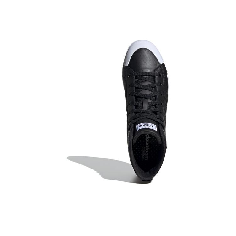adidas Neo Bravada Mid Synthetic Leather Slip Resistant Durable High Top Skate Shoes Men Sneakers Black White FX9143