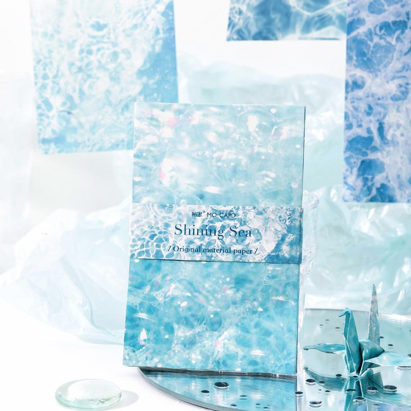 30 Pcs Water Texture Vintage Material Paper Decorative Diary Album Scrapbooking Handmade Scrapbooking Background Paper