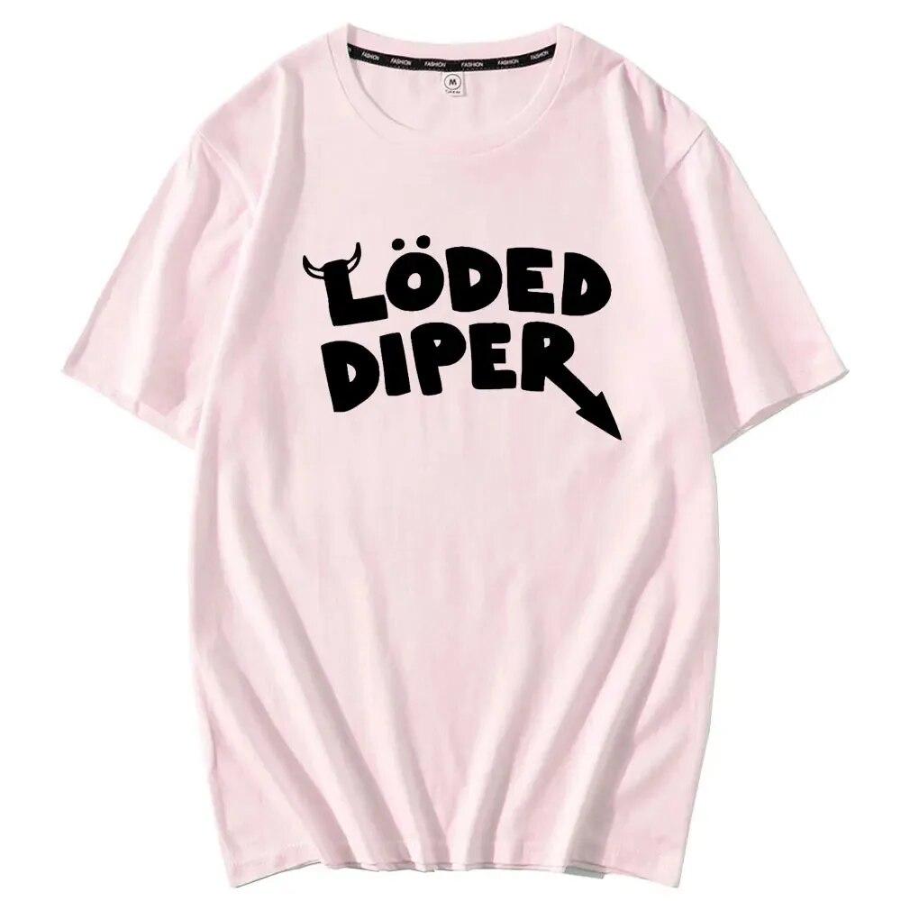 LODED DIPER DIARY OF A WIMP KID Tshirt Unisex Brand Teeshirt Unisex Summer Cotton T Shirt Short Sleeve Oversized Harajuku Unisex T-shirt Unisex