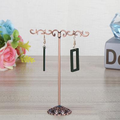 1 Set Balance Shape Earring Display Rack Anti-deformed Wrought Iron Collection Organizer Jewelry Display Rack for Women