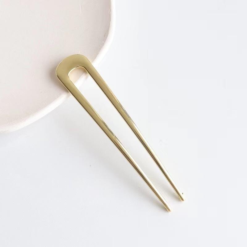 Simple U Shape Hair Clips Pins for Women Girls Hair Sticks Bride Hair Styling Accessories Sliver Gold Metal Hairpins Barrettes