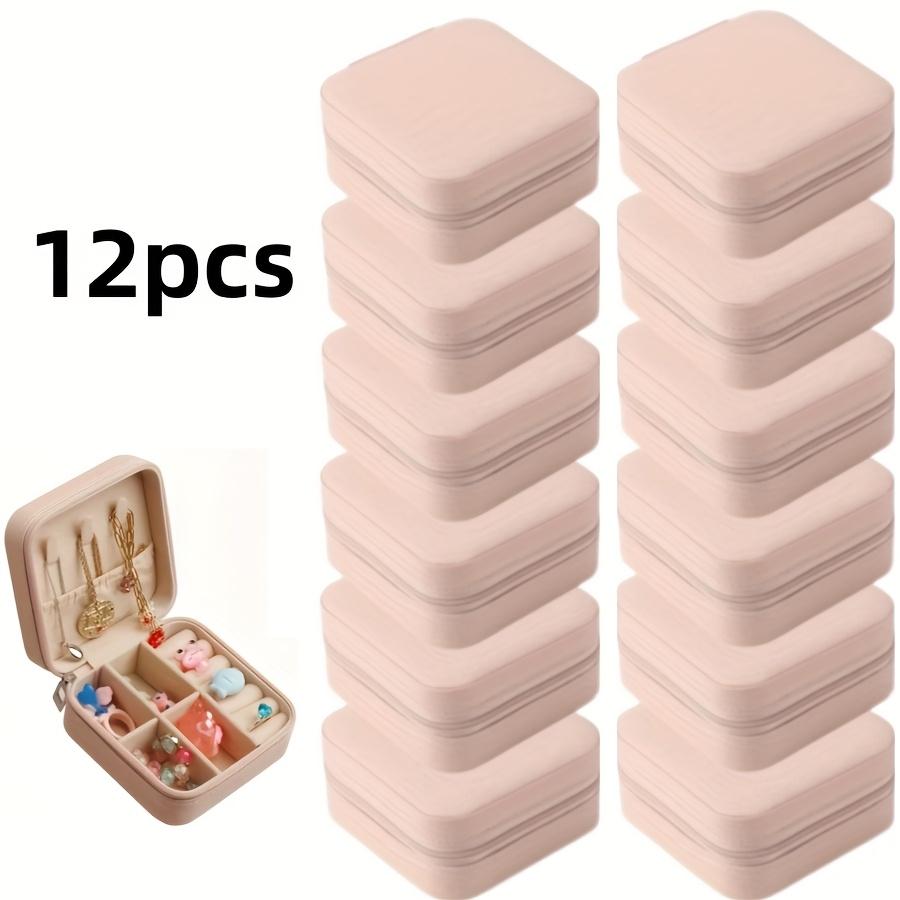 Boîte de Rangement pour Bijoux en Cuir Imitation 12 pièces, Organisateur d'Boucles d'Oreilles Portable, Cadeau de Demande en Mariage Parfait pour la Saint-Valentin et le Nouvel An