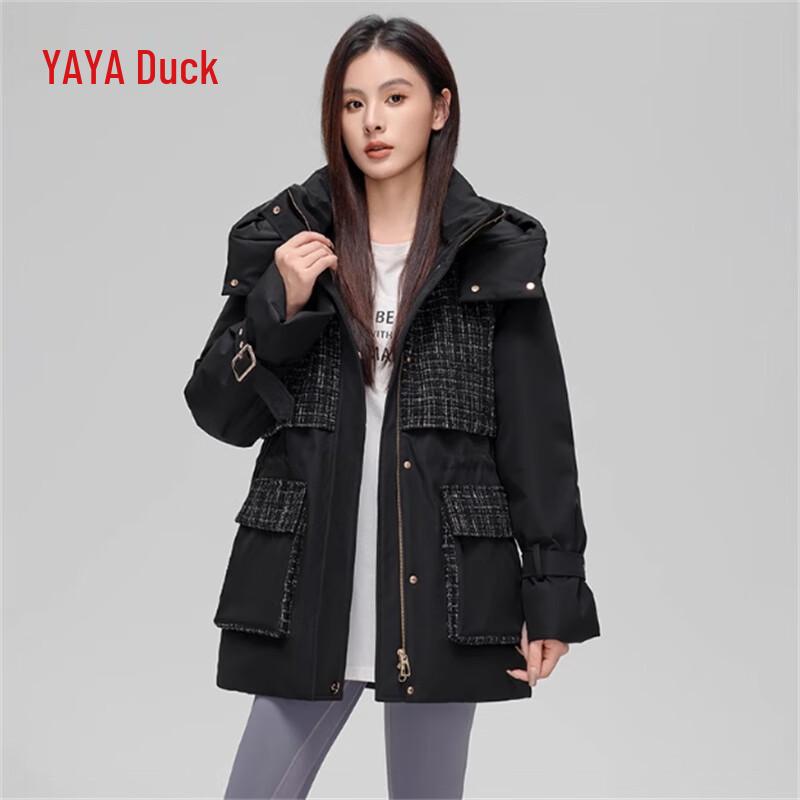 

Женский пуховик YAYA 2024 средней длины с капюшоном S