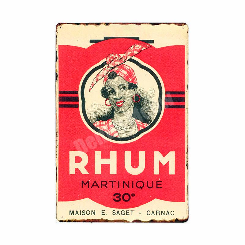 Rum Vintage Metal Tin Signs, Beer Wall Stickers, Bar, Grill, Pub, Cafe, Home Decor, Whisky Art Painting, Decorative Plates
