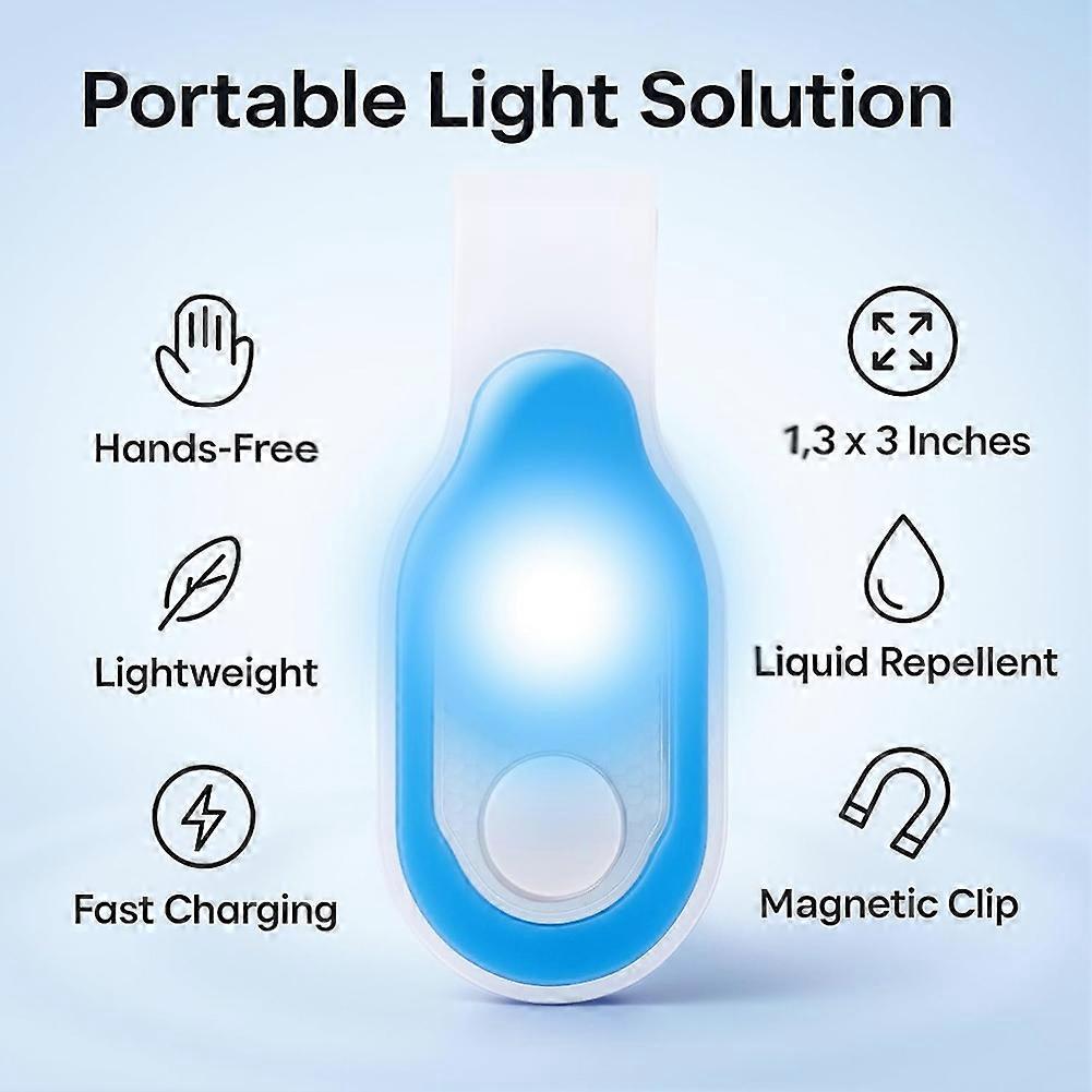 Clip de luz para turno de noche, Paquete de 2 luces nocturnas magnéticas recargables para enfermeras, Esenciales para enfermeras