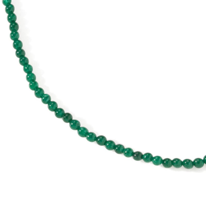 Pepe Zoo [Pietra] Grön Glas Råsten Halsband