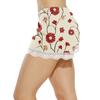 Women's Allover Printed Home Pants Sleeping Lace Pajama Pants Short Pants Pajama Pants