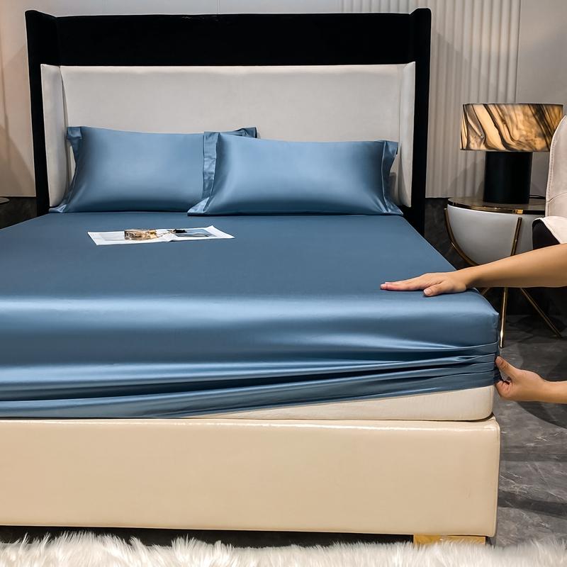 Мягкая простыня из египетского хлопка класса люкс 1000TC с эластичной резинкой, чехол для матраса, нескользящий, можно стирать в стиральной машине, 140/160/180/200 см