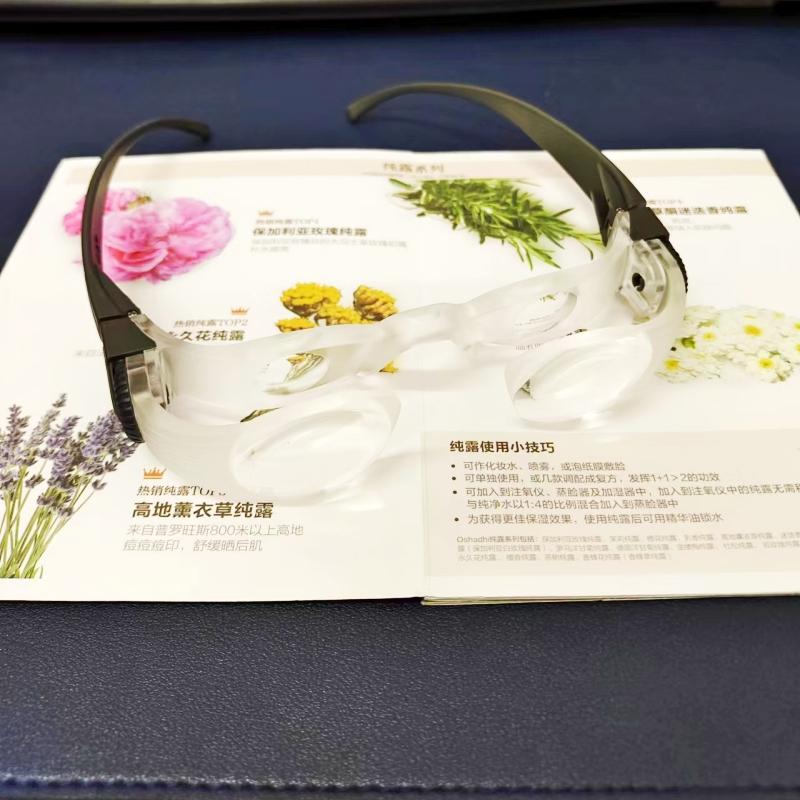 Adjustable Spectacles Magnifier Binocular Glasse Case for Watching TV/Important Match See Fishing Float