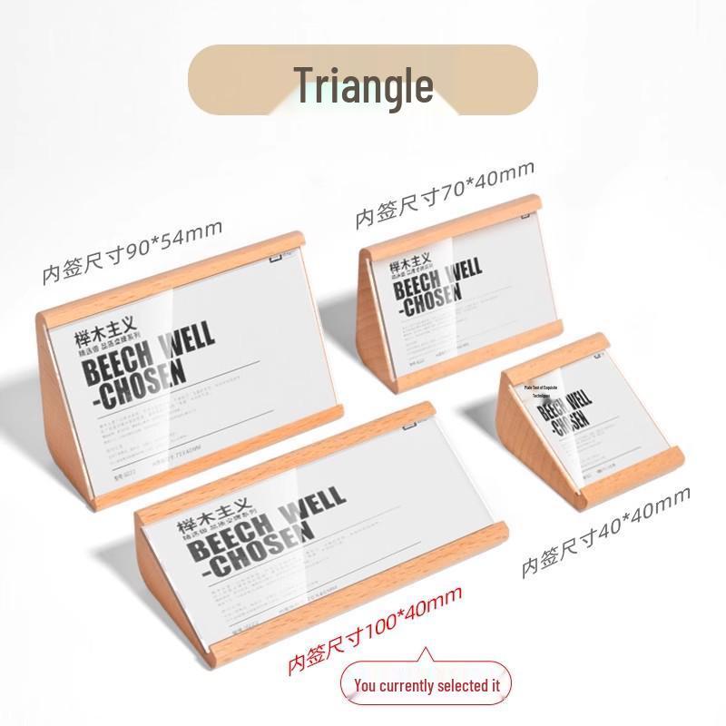 Acrylic Price Tags: Elegant Labels for Cakes, Breads, Desserts, Drinks, Tea, and Furniture Displays