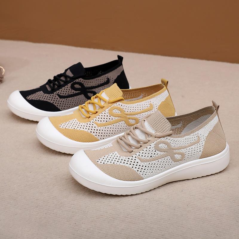 Dexun Shoes 2025 ****** Flying Woven Old ******* Cloth Shoes Women's Retro Platform-soled Sports Shoes S**t-soled Comfortable Forrest Gump Shoes