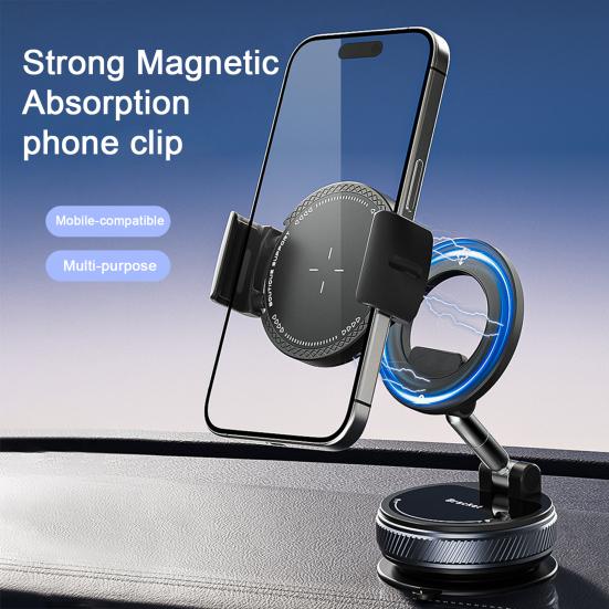 Magnetic Phone Clip Holder Mini Pocket Phone Mount Clip-on Mobile Stand Multi-Functional Stand for Gaming Watching Videos