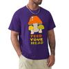 Feed Your Head With Retro Mushrooms T-Shirt Custom T Shirt Summer Clothes Oversized T Shirt Plus Size Tops Men Clothes