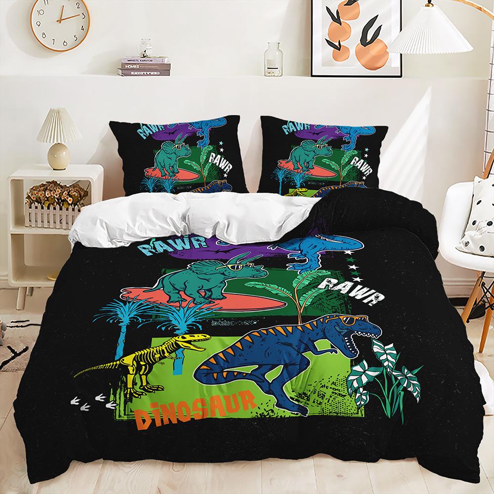 Three-Piece Animal Dinosaur Quilt Set Two-Piece Bedding Set