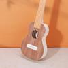 Milky White Peach Core Solid Wood Ukulele with High Aesthetic Appeal