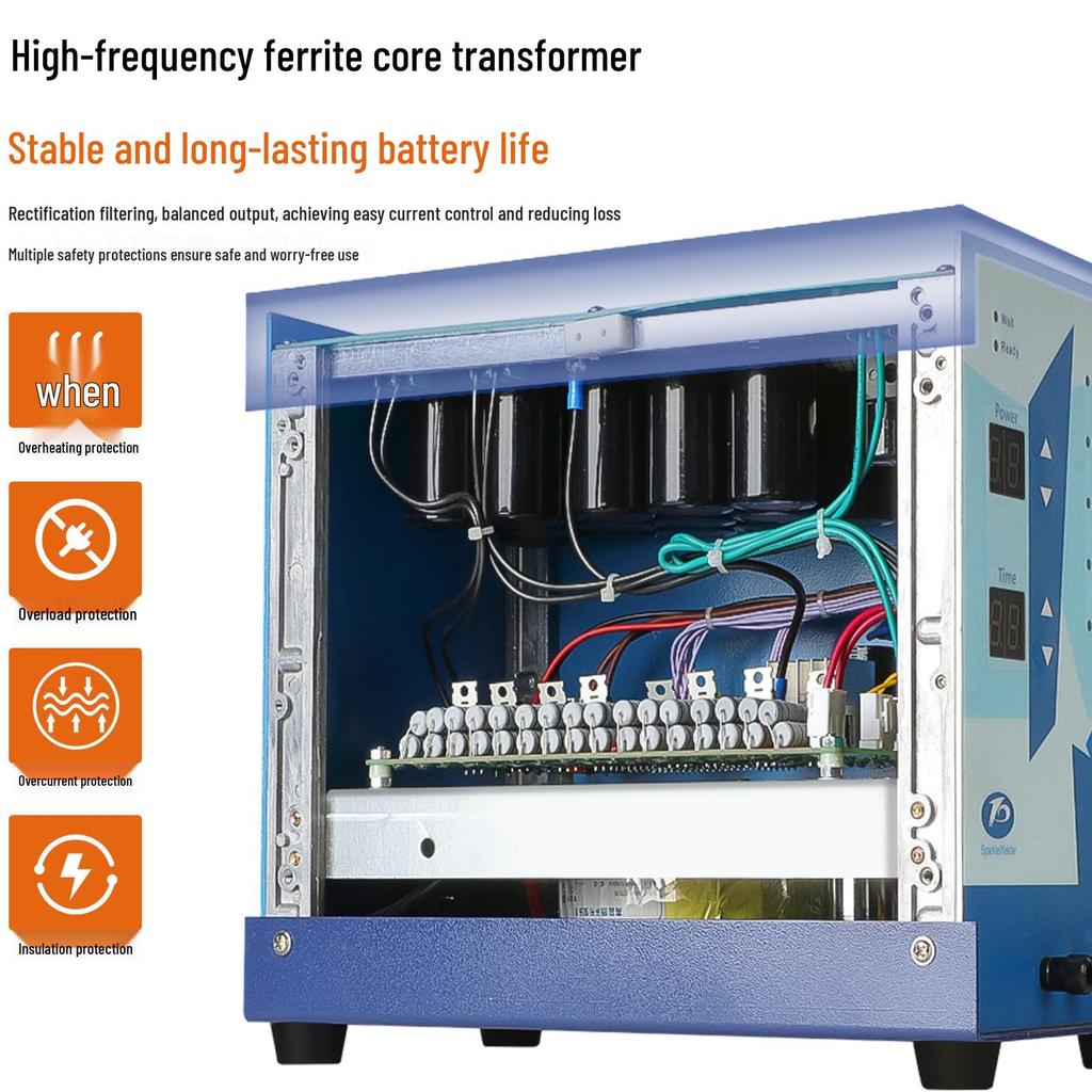 150A High-Power Portable Spot Welder for Gold, Silver, Titanium, and Stainless Steel - Fully Automatic Household Welder