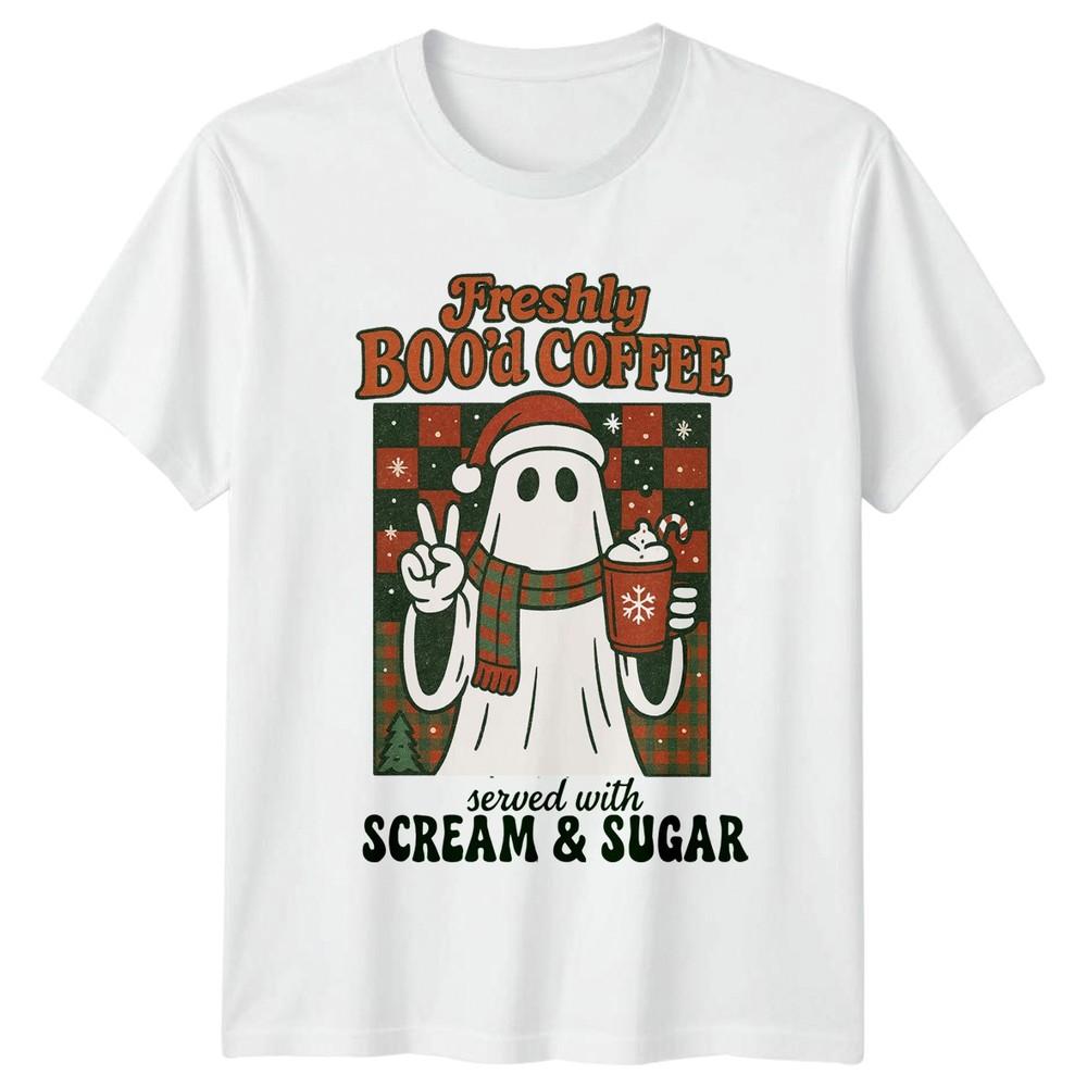 Freshly Bood Coffee Christmas Holidays Unisexs Unisexs Graphic Tee S