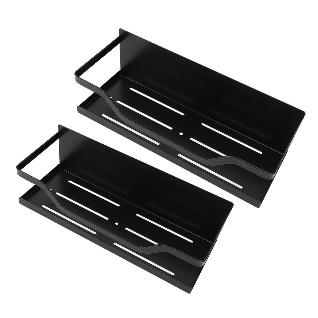 2PCS Magnetic Spice Rack for Refrigerator Carbon Steel Space Saving Spice   Magnetic Shelf for Kitchen Jars Seasoning Bottles