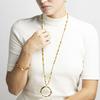 Luxenter Necklace with Pink Crystal 18k Gold Finish - Miota