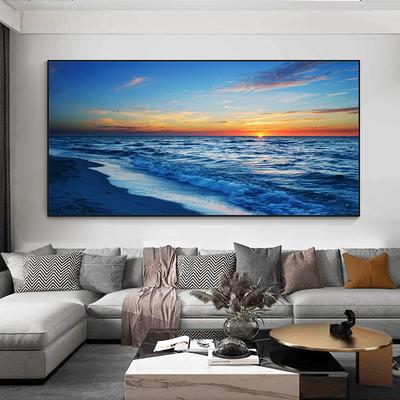 Landscape Sea Beach Posters and Prints Canvas Painting Natural Sunset Wall Art Pictures Living Room Modern Home Decor No Frame