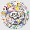 50 French Inspirational Graffiti Stickers: Waterproof Positive Phrases for Notebooks & Water Bottles