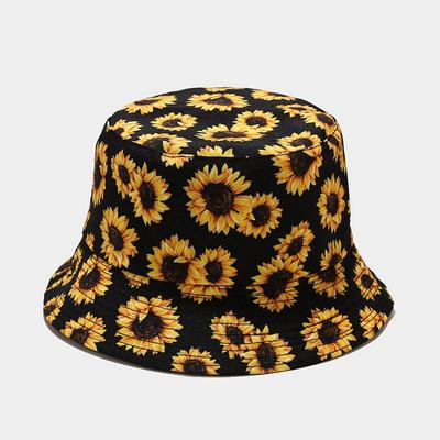Ins plantenprint patroon vissershoed voor dames in lente zomer buiten zonbescherming zonneklep hoed voor heren basin hoed