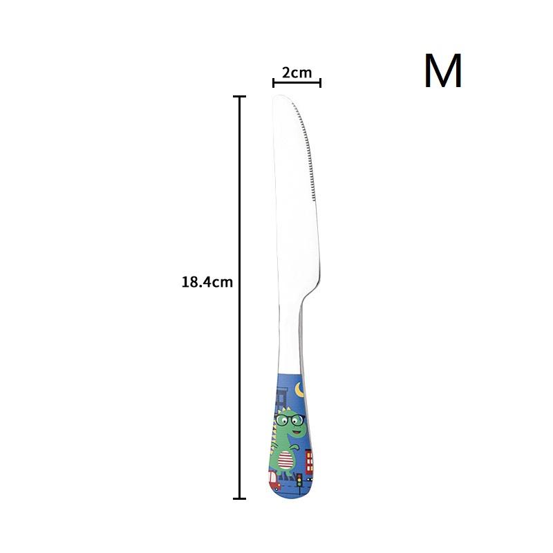 1/4Pcs Animal Cartoon Cute Fork Stainless Steel Children Spoon Fork Children Kids Cutlery Set Tableware Dinnerware Supplies Gift