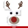Christmas Door Window Stickers Felt Cloth Cartoon Snowman Santa Claus Elk Wall Sticker for Winter Xmas Noel Happy New Year Decor