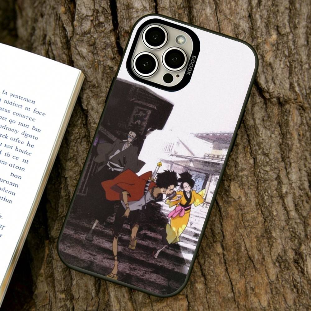 

Samurai Champloo Phone Case For iPhone 17,16,15,14,13,12,11 Plus,Pro Max,XS,Colorful Silver Black Cover iPhone15ProMax