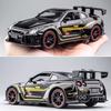 1/32 Scale Nissan GTR R35 Alloy Sports Car Diecast Model Sound & Light Desktop Collection Decorative Gift Boys Display Ornament